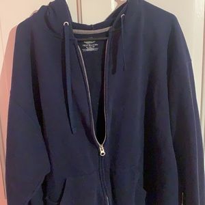 oversized zip up hoodie